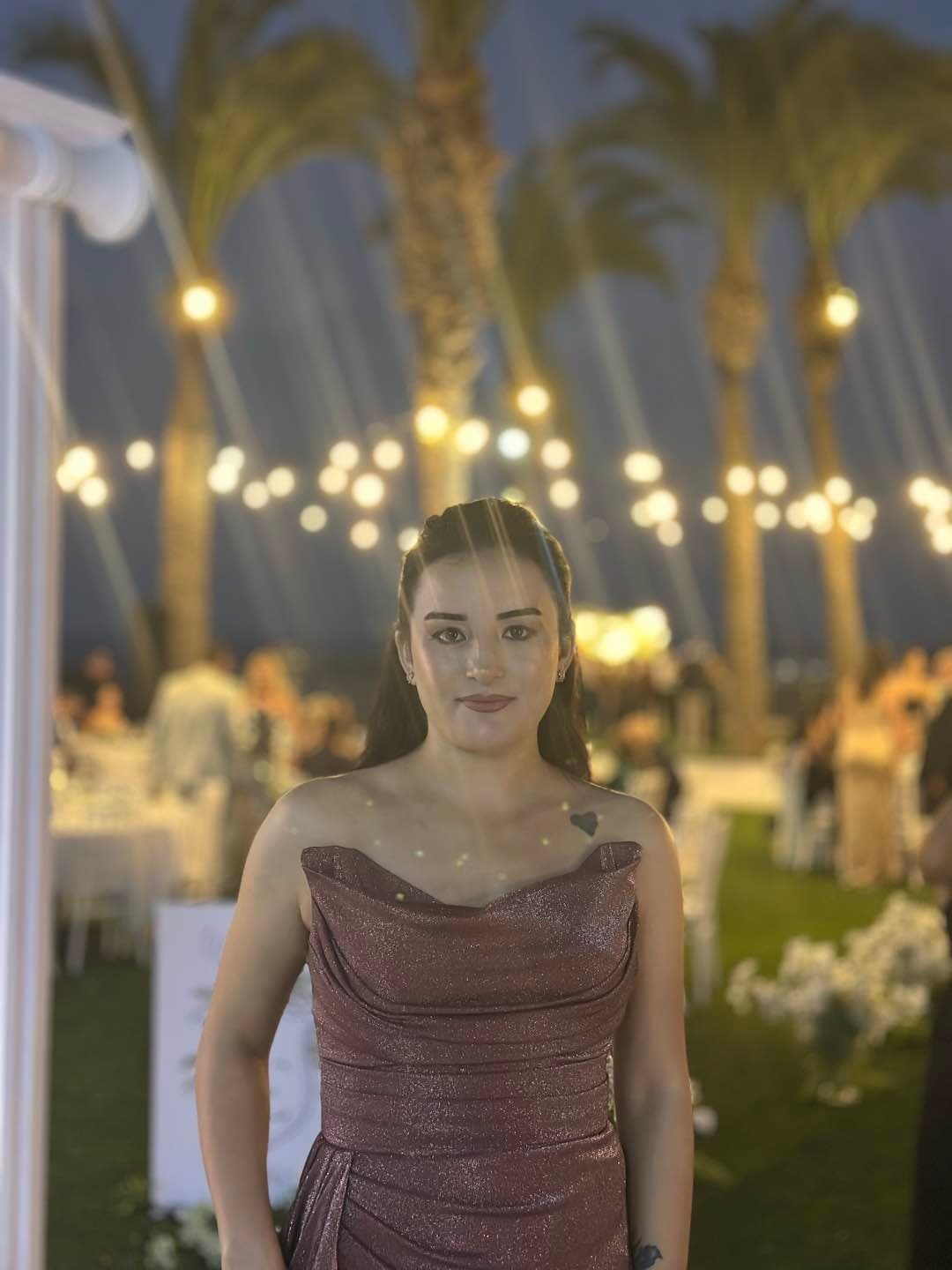 Straples simli elbise - tozlu gül 🔥 — görsel 1