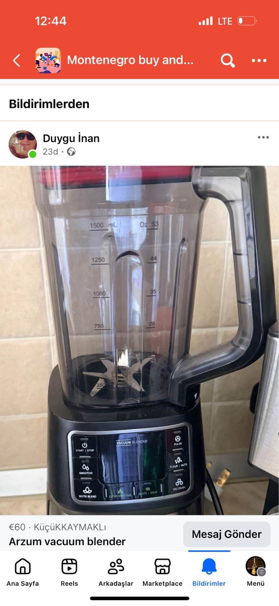Arzum vacuum blender — görsel 1