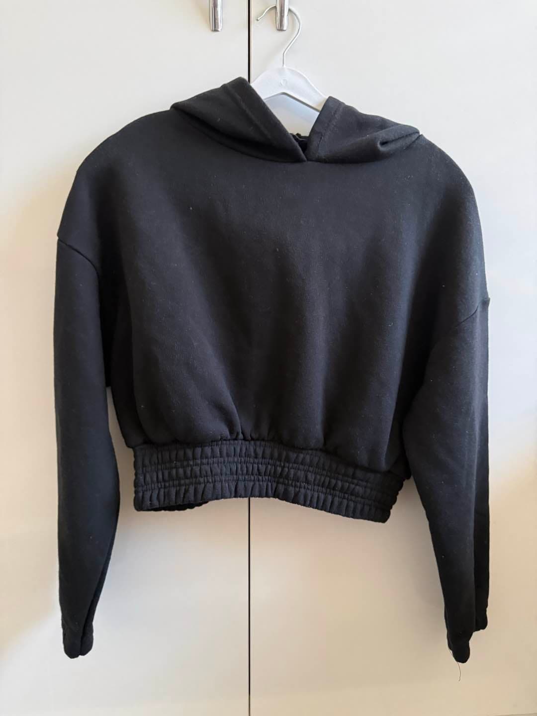 ZARA SİYAH TAKIM (L BEDEN / CROP SWEAT) 