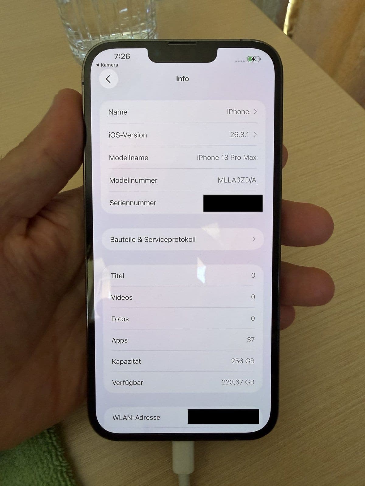 iPhone 13 Pro Max 256 GB Graphite - Temiz, Sifirlanmis / Clean — görsel 1