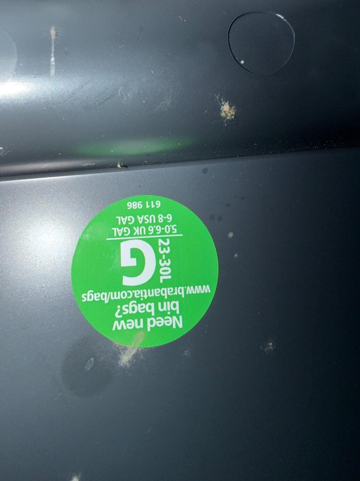 2 Adet Brabantia Touch Bin 30 L - Siyah + Gumus - Neredeyse Sifir — изображение 1