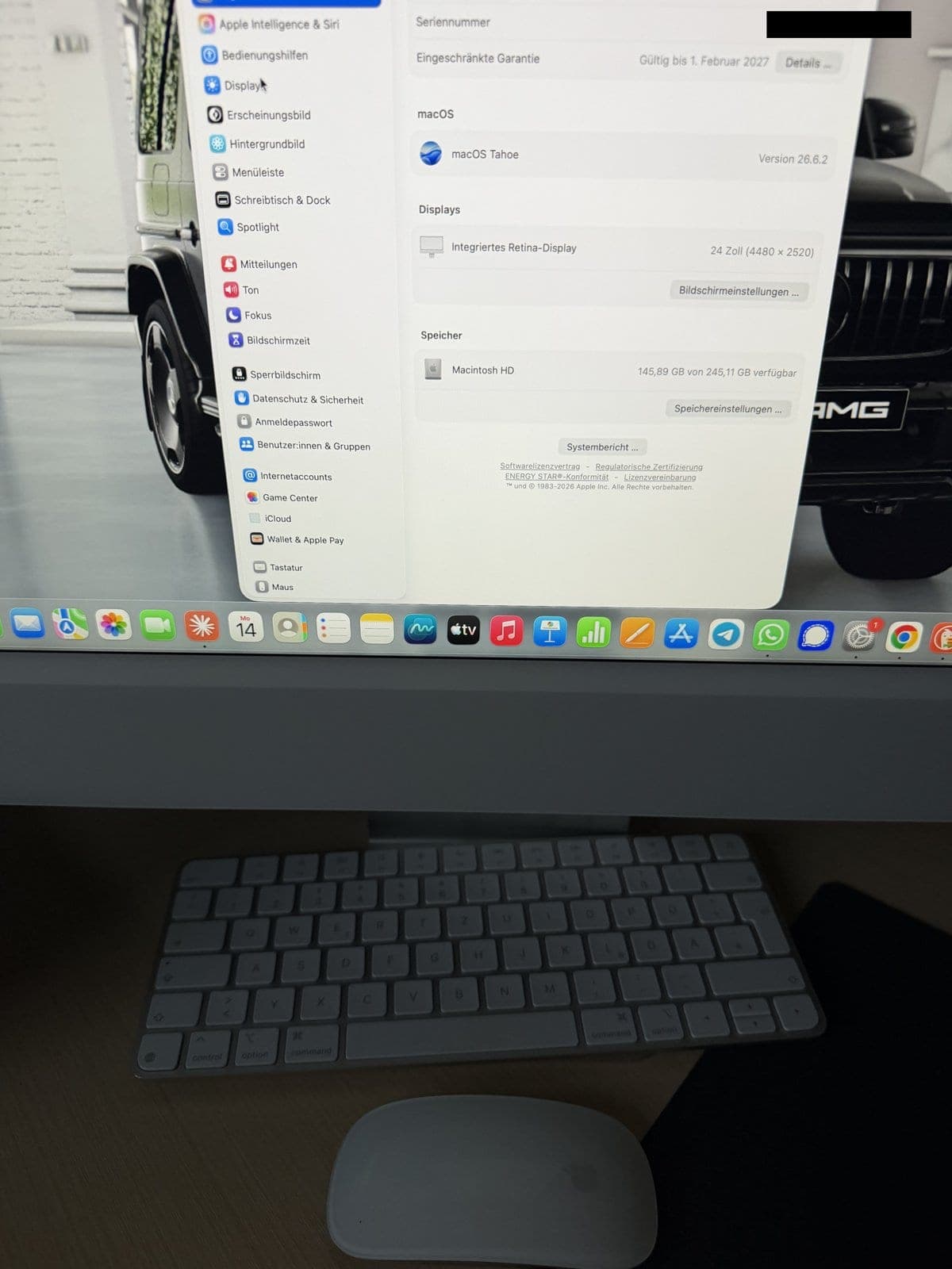 Apple iMac 24 inc M4 (2024) 16GB/256GB Gumus - GARANTILI — image 1